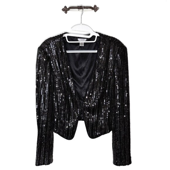 Cache Cropped Sequins Jacket - Picture 2 of 9